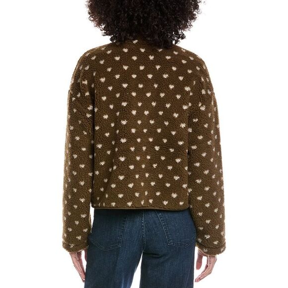 Saltwater Luxe Womens  Fleece Jacket, Green - Picture 2 of 3